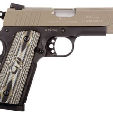 Taurus 1911 Commander 45 ACP, 4.2" Barrel, Novak Sights, Black Frame, Sand Slide, 8rd - Handsguns - American Guns & Ammo