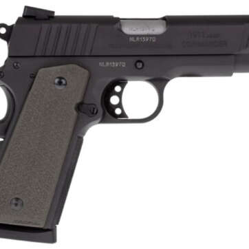 Taurus 1911 Commander, 45 ACP, 4.25" Barrel, 8rd, OD Green Magpul MOE Grips, Black - Handsguns - American Guns & Ammo
