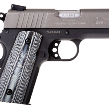 Taurus 1911 Officer 45 ACP, 3.5" Barrel, Black, Gray Cerekote Slide, 6rd - Handsguns | American Guns & Ammo