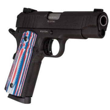Taurus 1911 Commander, 45 ACP, 4.25" Barrel, 8rd, VZ Stars And Strips Agressive Texture Grips - Handsguns | American Guns & Ammo