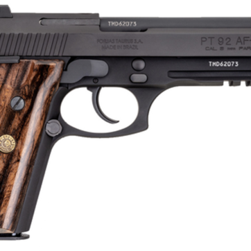 Taurus 92 9mm, 5" Barrel, Black Matte, Brazilian Walnut, 17rd - Handsguns | American Guns & Ammo