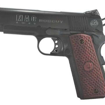 Metro Arms 1911 Bobcut Single 45 ACP 4.3" Barrel, Hardwood, Logo Blued, 8rd - Handsguns | American Guns & Ammo