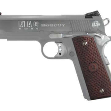 Metro Arms 1911 Bobcut 45 ACP 4.25 Inch Barrel Chrome Finish Novak-Type Rear Sight Hardwood Grips 8 Round - Handsguns - American Guns & Ammo