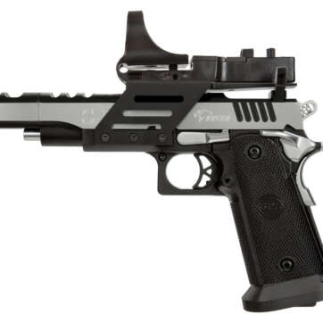 SPS Vista Short Slide 9mm, 5" Barrel, Black Polymer Grip, Black/Chrome, 21rd - Handsguns | American Guns & Ammo
