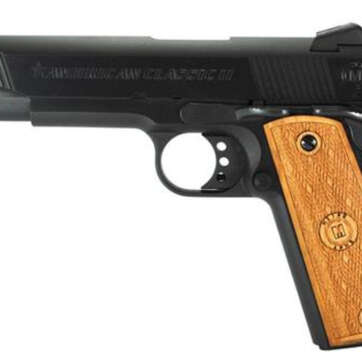 American Classic II 9mm 5" Barrel, Hardwood Grip Deep Blued, 9rd - Handsguns | American Guns & Ammo