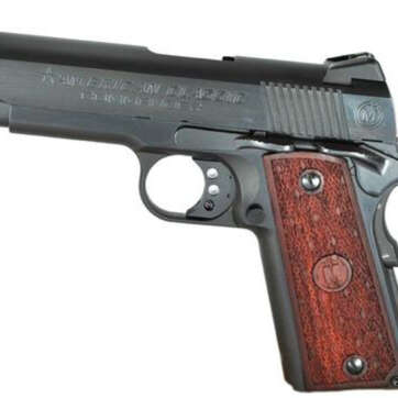 American Classic 1911 Commander 9mm 4.3" Barrel, Mahogany Grip Blued, 9rd - Handsguns | American Guns & Ammo