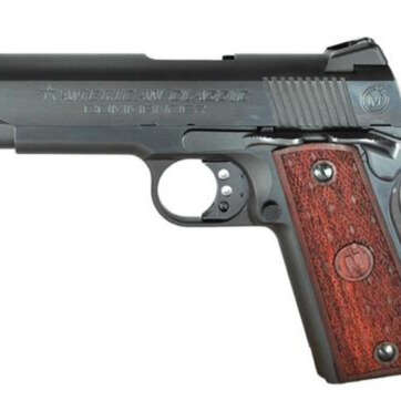 American Classic 1911 Compact Commander 45 ACP 4.3" Barrel, Hardwood Grip Blued, 7rd - Handsguns | American Guns & Ammo