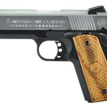 American Classic 1911 Compact Commnder 45 ACP 4.3" Barrel, Hardwood Grip DuoTone, 7rd - Handsguns | American Guns & Ammo