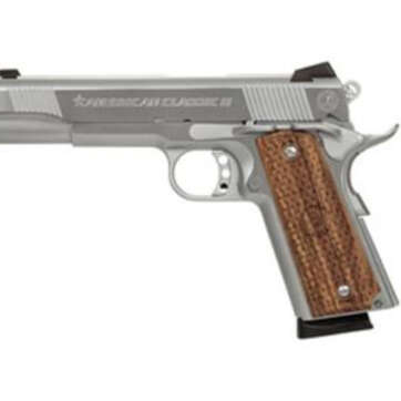 American Classic 1911, 9mm, 5", 8rd, Hardwood Grips, Stainless Steel - Handsguns - American Guns & Ammo