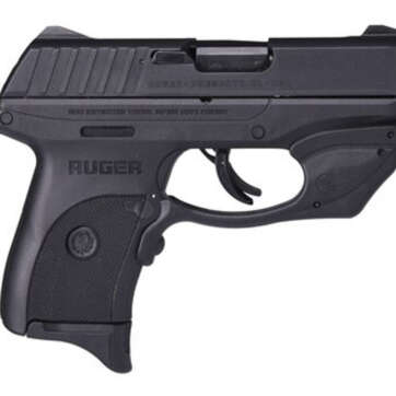 Ruger EC9S Laser Striker Fired, Compact, 9MM, 3.1" Barrel Thumb Safety, Crimson Trace Red Laser, 7rd Mag - Handsguns | American Guns & Ammo