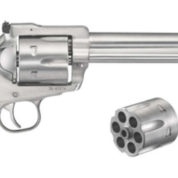 Ruger Blackhawk Convertible 10 MM & 40 SW 6.5" Barrel Stainless Steel, Rosewood Grips - Handsguns | American Guns & Ammo