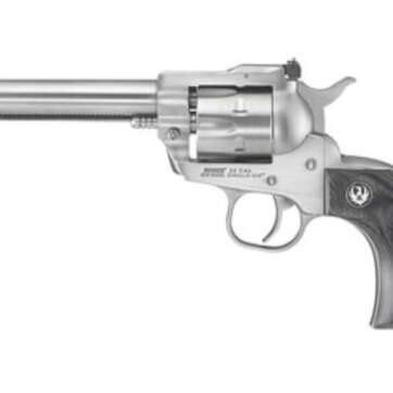 Ruger Single-Six Convertible, Single Action Revolver, 22LR/22WMR, 5.5" Barrel, Satin Stainless Finish, Black Laminate Grips, 6Rd, Adjustable Sights - Handsguns | American Guns & Ammo