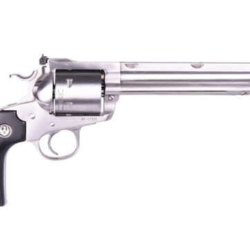 Ruger Super Blackhawk Bisley Hunter 45 Colt 7.5" Barrel SS finish, Non Fluted Cylinder 6 Round - Handsguns | American Guns & Ammo