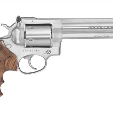 Ruger GP100 357 Mag/38 Spec 6.5" Barrel Stainless Steel, Unfluted Cylinder, 6 Round - Handsguns | American Guns & Ammo