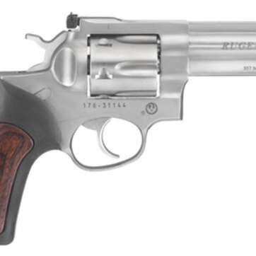 Ruger GP100 Full Lug 357 Mag/38 Spec 4" Barrel Hi Viz Front Sight 6rd - Handsguns | American Guns & Ammo