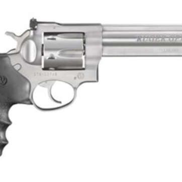 Ruger GP100, .327 Federal Magnum, 6" Barrel, 7rd, Hogue Grip, Stainless Steel - Handsguns | American Guns & Ammo