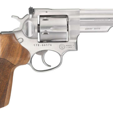 Ruger GP100 Match Champion 10mm 4.2" Barrel SS Fiber Optic Front SightW/ 3 Moon Clips 6rd - Handsguns | American Guns & Ammo