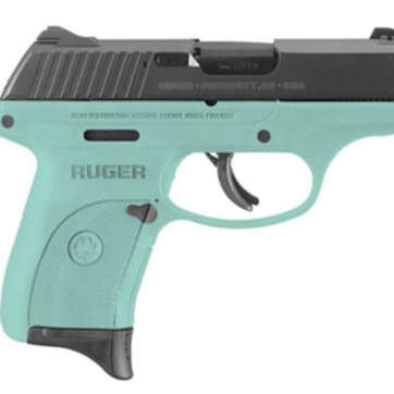 Ruger LC9S 9mm 3" Barrel Turquoise Adjustable Sights 7rd Mag TALO Edition - Handsguns - American Guns & Ammo