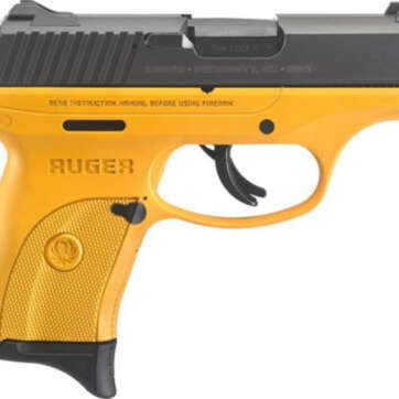 Ruger LC9s 9mm 3.5" Barrel Contractor Yellow Cerakote Frame 7rd Mag - Handsguns | American Guns & Ammo
