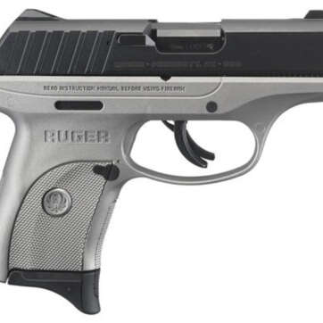 Ruger EC9s, 9mm, 3.12" Barrel, 7rd, Fixed Sights, Gray Frame, Black Slide - Handsguns - American Guns & Ammo