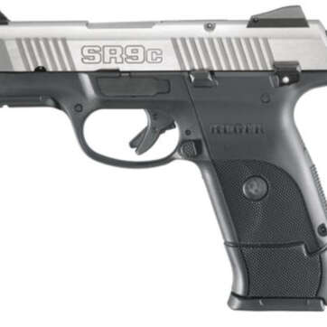 Ruger SR9C Compact Pistol 9mm, 3.5" Barrel, Stainless Steel, 17rd Mag - Handsguns | American Guns & Ammo