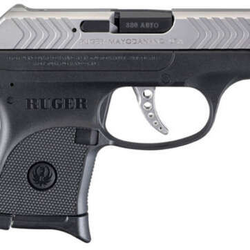 Ruger LCP 380 ACP Double, 2.75" Barrel, Black Grip, Stainless Slide - Handsguns | American Guns & Ammo