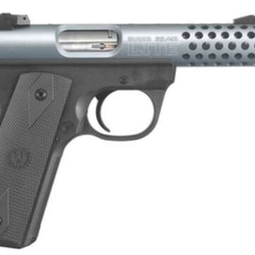 Ruger 22/45 Lite Rimfire Pistol 22LR 4.4 Inch Threaded Barrel Cobalt Anodize Finish Replaceable Molded Rubber Grip Panels 10 Round - Handsguns | American Guns & Ammo