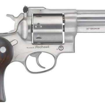 Ruger Redhawk .357 Mag, 4.2", 8rd, Satin Stainless Steel, Hardwood Grips - Handsguns | American Guns & Ammo