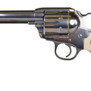 Ruger New Vaquero Bisley .45 Colt 5.5" Barrel High Gloss SS Finish 6rd - Handsguns | American Guns & Ammo