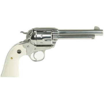 Ruger Vaquero Bisley 357 Mag/38 Special, 5.5" Barrel, SS Finish, Ivory Grips - Handsguns | American Guns & Ammo