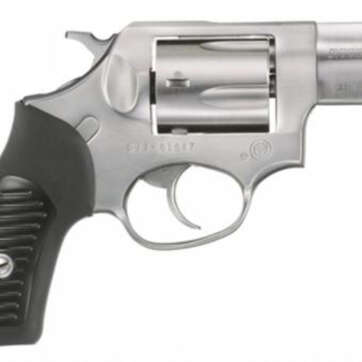 Ruger SP101 357 Mag, 2.25", Rubber Grip, Satin Fixed Sights, Stainless, 5rd - Handsguns | American Guns & Ammo