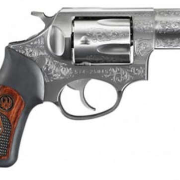 Ruger SP101 Deluxe 357 MAG 2-1/4" Barrel, Stainless Steel Engraved, Special Grips - Handsguns | American Guns & Ammo
