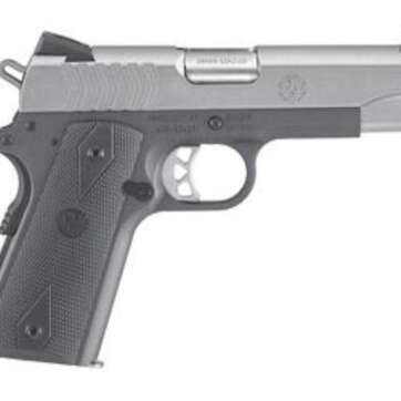 Ruger SR1911 Commander Pistol, 9mm, 4.25", Rubber Grip, 9rd, Two Tone - Handsguns | American Guns & Ammo