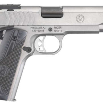 Ruger SR1911 Target 9mm 5" Barrel Adjustable Sights Checkered G-10 Grips 9rd Mag - Handsguns - American Guns & Ammo