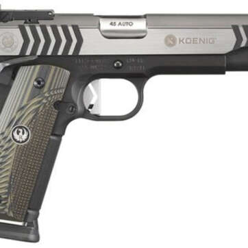 Ruger SR1911 Competition Koenig, .45 ACP, 5" Barrel, 8rd, Black Nitride/Stainless - Handsguns | American Guns & Ammo