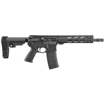 Ruger AR-556 AR-15 Pistol 223/556mm, 10.5" Barrel, Black, SBA3 Pistol Brace, 30rd - Handsguns | American Guns & Ammo