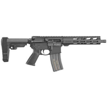 Ruger AR-556 AR-15 Pistol 300 Blackout 10.5" Barrel, Threaded, Aluminum Receiver, Black, M-Lok 30Rd Mag - Handsguns | American Guns & Ammo