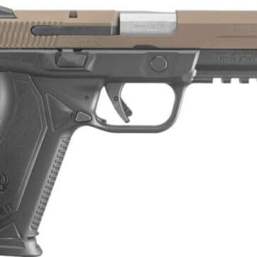 Ruger American 9mm, 4" Barrel, Borwn Cerakote Slide 17rd Mag - Handsguns - American Guns & Ammo