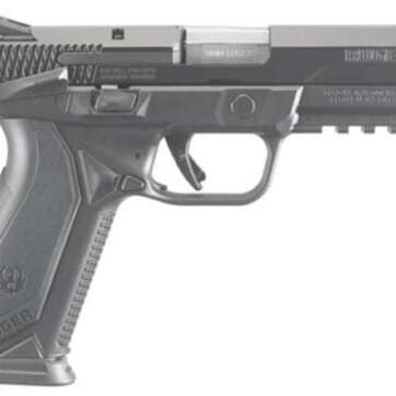 Ruger American 9mm, 4.2", Novak Sights, Black Nitride, Manual Safety, 10rd - Handsguns - American Guns & Ammo