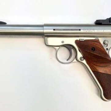 Ruger MK III 22LR, SS, 5.5", Engraved, USA Shooting Team - Handsguns - American Guns & Ammo