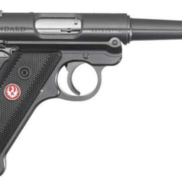 Ruger Mark IV Standard, 22LR, 4.75", 10rd, Black Aluminum Grips - Handsguns - American Guns & Ammo