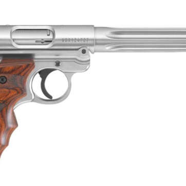 Ruger Mark IV Hunter 22LR 6.88" Fluted Bull Barrel SS Target Laminate Grip 10rd Mag - Handsguns | American Guns & Ammo