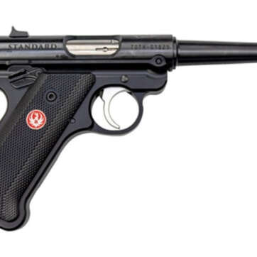 Ruger Mark IV 70th Anniversary 22 LR Single 4.75" Barrel, Black Synthetic Grip Black Steel Slide, 10rd - Handsguns | American Guns & Ammo