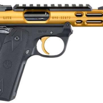 Ruger Mark IV 22/45 Lite, .22 LR, 4.4" Threaded Barrel, Gold, 10rd - Handsguns - American Guns & Ammo