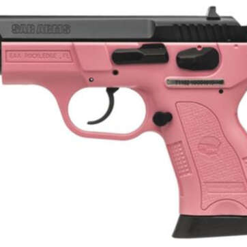 EAA SAR B6PL Compact Lady 9mm 3.8" Barrel Pink Frame Blue SS Slide 13rd Mag - Handsguns | American Guns & Ammo