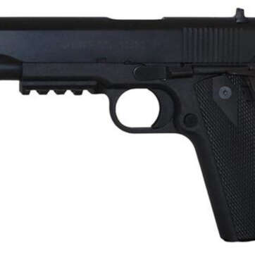 EAA Witness Elite 1911 Polymer Single Stack 45 ACP 5.0" Barrel, Wood Grip Black, 8rd - Handsguns | American Guns & Ammo