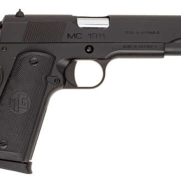 Girsan MC1911S, .45 ACP, 5" Barrel, Fixed Novak Sights, Black, 8rd - Handsguns | American Guns & Ammo