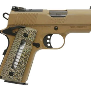 Girsan MC1911SC 9mm, 3.4" Barrel, Optics Ready, G10 Grips, Flat Dark Earth, 7rd - Handsguns | American Guns & Ammo