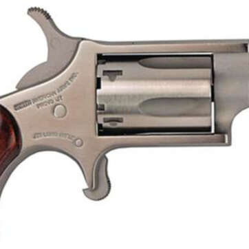 NAA 22LR Mini-Revolver 22LR 1.12" 5rd Rosewood Grip Stainless - Handsguns | American Guns & Ammo