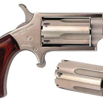 NAA 22MSC 22 Mag, 22LR Cylinder 1.12" 5rd Rosewood Grip Matte SS - Handsguns | American Guns & Ammo